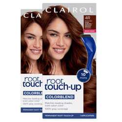 Clairol Root Touch-Up by Nice'n Easy Permanent Hair Dye  4R Dark Auburn/Reddish Brown Hair Color  2 Count