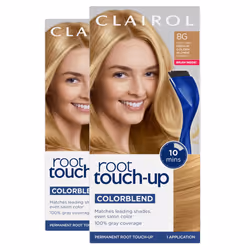 Clairol Root Touch-Up by Nice'n Easy Permanent Hair Dye  8G Medium Golden Blonde Hair Color  Pack of 2  Packaging may vary