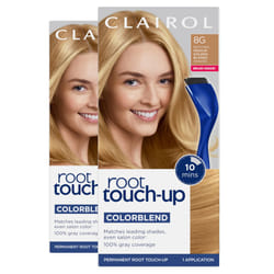 Clairol Root Touch-Up by Nice'n Easy Permanent Hair Dye  8G Medium Golden Blonde Hair Color  Pack of 2  Packaging may vary