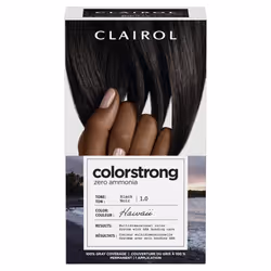 Clairol ColorStrong Permanent Zero Ammonia Hair Dye 1.0 Black - Hawaii Hair Color Pack of 1