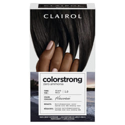 Clairol ColorStrong Permanent Zero Ammonia Hair Dye  1.0 Black - Hawaii Hair Color  Pack of 1