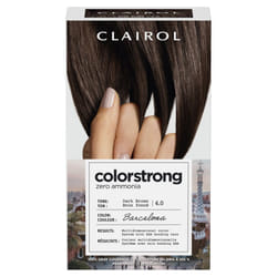 Clairol ColorStrong Permanent Zero Ammonia Hair Dye  4.0 Dark Brown - Barcelona Hair Color  Pack of 1