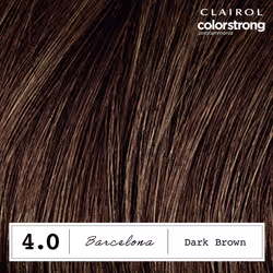Clairol ColorStrong Permanent Zero Ammonia Hair Dye  4.0 Dark Brown - Barcelona Hair Color  Pack of 1