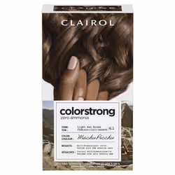 Clairol ColorStrong Permanent Zero Ammonia Hair Dye 6.1 Light Ash Brown - Machu Picchu Hair Color Pack of 1