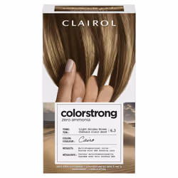 Clairol ColorStrong Permanent Zero Ammonia Hair Dye  6.3 Light Golden Brown - Cairo Hair Color  Pack of 1