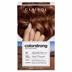 Clairol ColorStrong Permanent Zero Ammonia Hair Dye 6.4 Light Copper Brown - Red Desert Hair Color Pack of 1