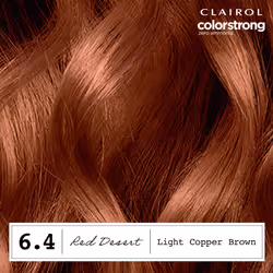 Clairol ColorStrong Permanent Zero Ammonia Hair Dye  6.4 Light Copper Brown - Red Desert Hair Color  Pack of 1