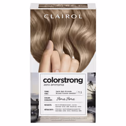 Clairol ColorStrong Permanent Zero Ammonia Hair Dye 7.1 Dark Ash Blonde - Bora Bora Hair Color Pack of 1