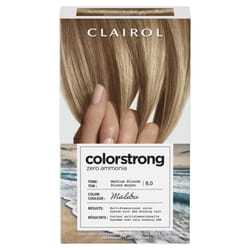 Clairol ColorStrong Permanent Zero Ammonia Hair Dye  8.0 Medium Blonde - Malibu Hair Color  Pack of 1