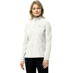 Jack Wolfskin Womens Taunus Half Zip Outdoor Warm Winter Pullover Fleece - S, Stark White
