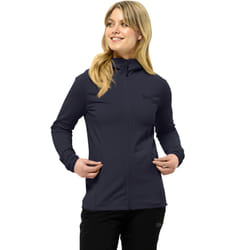 Jack Wolfskin Womens Baiselberg Outdoor Full Zip Hooded Fleece Jacket - L, Graphite