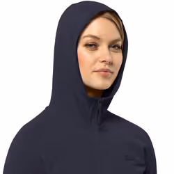 Jack Wolfskin Womens Baiselberg Outdoor Full Zip Hooded Fleece Jacket - L, Graphite