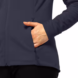 Jack Wolfskin Womens Baiselberg Outdoor Full Zip Hooded Fleece Jacket - L, Graphite