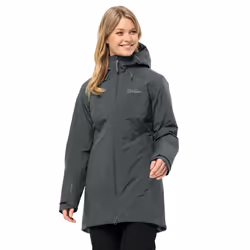Jack Wolfskin Womens Heidelstein Insulated Waterproof Windproof Jacket - XS, Slate Green