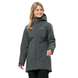 Jack Wolfskin Womens Heidelstein Insulated Waterproof Windproof Jacket - L, Slate Green