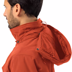 Jack Wolfskin Mens Glacier Canyon Waterproof Insulated Parka Jacket - XL, Intense Rust