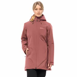 Jack Wolfskin Womens Heidelstein Insulated Waterproof Windproof Jacket - S, Red Ochre