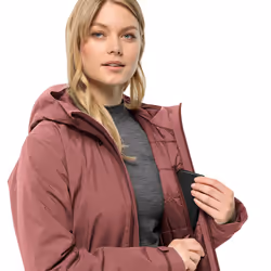 Jack Wolfskin Womens Heidelstein Insulated Waterproof Windproof Jacket - S, Red Ochre