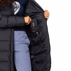 Jack Wolfskin Womens Frozen Palace Windproof Water Repellent Jacket - L, Phantom