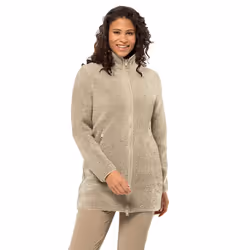 Jack Wolfskin Womens 2024 High Curl Soft Feel Breathable Fleece Coat Jacket - XS, Anis