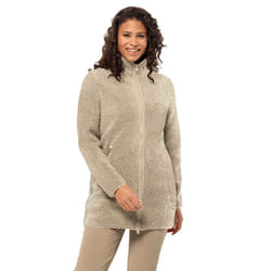 Jack Wolfskin Womens 2024 High Curl Soft Feel Breathable Fleece Coat Jacket - XS, Anis