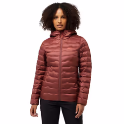 Jack Wolfskin Womens 2024 Passamani Down Water-Repellent Hooded Jacket - M, Red Ochre