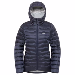 Jack Wolfskin Womens Passamani Down Water-Repellent Hooded Jacket - XS, Graphite