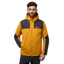 Jack Wolfskin Mens Jasper Waterproof Breathable Insulated Jacket - L, Safflower