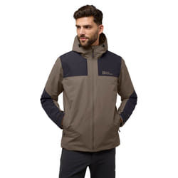 Jack Wolfskin Mens 2024 Jasper Waterproof Breathable Insulated Jacket - S, Cold Coffee
