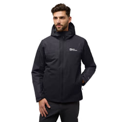 Jack Wolfskin Mens Jasper Waterproof Breathable Insulated Jacket - M, Black