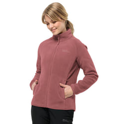 Jack Wolfskin Womens Moonrise Full Zip Warm Recycled Fleece Sweater - XS, Red Ochre