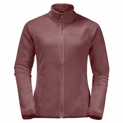 Jack Wolfskin Womens Moonrise Full Zip Warm Recycled Fleece Sweater - XS, Red Ochre