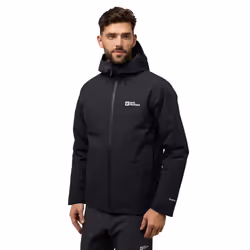 Jack Wolfskin Mens Wispers Windproof Sustainable Insulated Jacket - L, Black