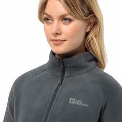 Jack Wolfskin Womens Moonrise Full Zip Warm Recycled Fleece Sweater - XS, Slate Green