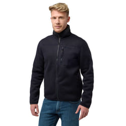 Jack Wolfskin Mens 2024 Kaminfeuer Lightweight Lined Sherpa Fleece Jacket - XL, Dark Navy