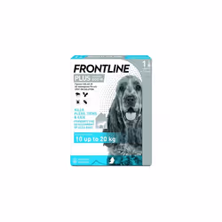 Frontline Plus For Dogs 10-20kg - 1 Pipette, Flea And Tick Treatment For Dogs, Frontline Flea Treatment For Dogs, Frontline S ...