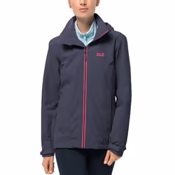 Jack Wolfskin Womens Evandale Hardshell Waterproof Outdoor Hiking Jacket Coat - S, Graphite