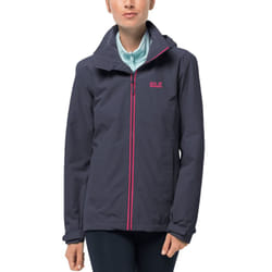 Jack Wolfskin Womens Evandale Hardshell Waterproof Outdoor Hiking Jacket Coat - S, Graphite