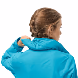 Jack Wolfskin Womens 2022 Evandale Waterproof Hooded Lightweight Jacket - S, Dark Aqua