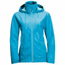 Jack Wolfskin Womens 2022 Evandale Waterproof Hooded Lightweight Jacket - S, Dark Aqua