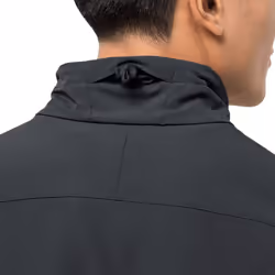 Jack Wolfskin Mens Crestview Softshell Outdoor Walking Hiking Jacket Coat - S, Phantom