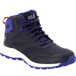 Jack Wolfskin Kids Woodland Texapore Mid Rise Waterproof Walking Hiking Boots - 1 UK, Night Blue