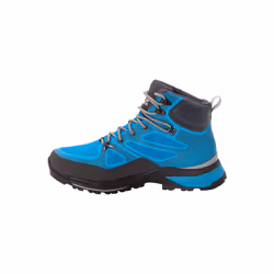 Jack Wolfskin Men's Force Striker Texapore MID M Walking Shoe, Blue/Lime, 8 UK