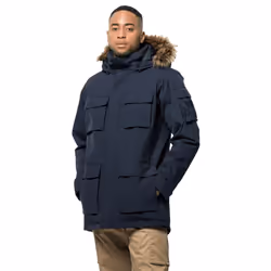 Jack Wolfskin Mens 2022 Glacier Canyon Waterproof Insulated Parka Jacket - XL, Night Blue