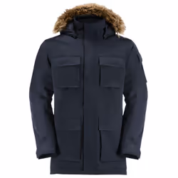 Jack Wolfskin Mens 2022 Glacier Canyon Waterproof Insulated Parka Jacket - XL, Night Blue