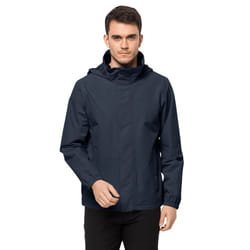 Jack Wolfskin Mens Stormy Point 2L Waterproof Lightweight Jacket - S, Night Blue