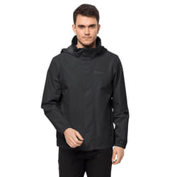 Jack Wolfskin Mens 2022 Stormy Point 2L Waterproof Lightweight Jacket - L, Black
