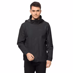 Jack Wolfskin Mens 2022 Stormy Point 2L Waterproof Lightweight Jacket - 2XL, Black