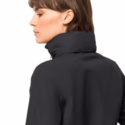Jack Wolfskin Womens 2022 Stormy Point 2L Waterproof Breathable Jacket - L, Black