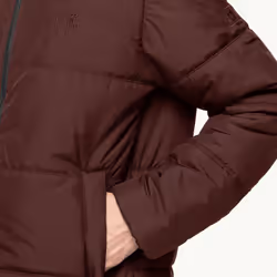 Jack Wolfskin Mens North York Windproof Insulated Water Repellent Jacket Coat - S, Cordovan Red